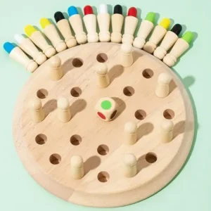 Wooden Memory Chess Game