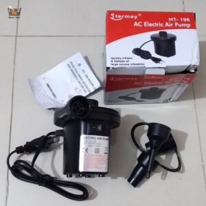 Stermay HT-196 AC electric air pump with nozzle attachments and power cord