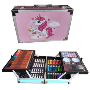 Unicorn Art Set 145 Pcs Multicolor Drawing and Painting Kit for Kids