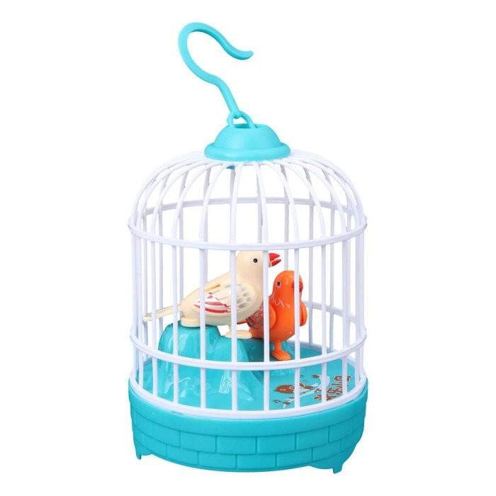 Rechargeable Talking Bird Cage Voice Repeating Musical Toy for Kids