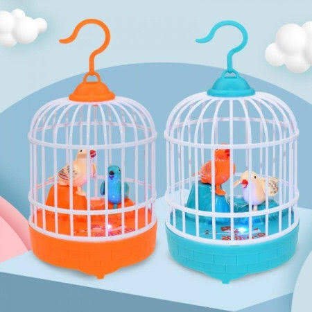 Rechargeable Talking Bird Cage – Voice Repeating Musical Toy - Image 3